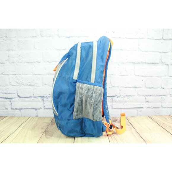 LL Bean Unisex Kid's Explorer Backpack 25L Colorblock Nylon Blue Yellow - Picture 3 of 11